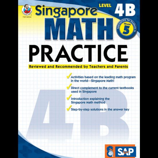 Picture of Common Core Math Practice Workbook, Math Level 4B, Grade 5