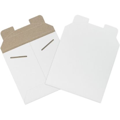 Picture of Partners Brand Stayflats Flat Mailers, 6in x 6in, White, Pack of 200