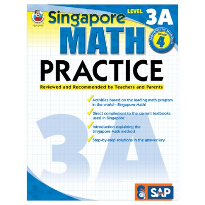 Picture of Carson-Dellosa Singapore Math Practice, Level 3A, Grade 4