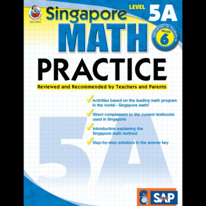 Picture of Common Core Math Practice Workbook, Math Level 5A, Grade 6