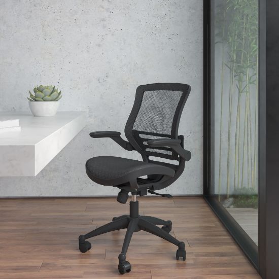 Picture of Flash Furniture Mesh Mid-Back Executive Office Chair, Black