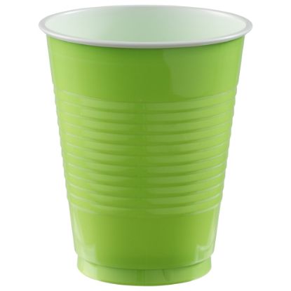 Picture of Amscan Plastic  Cups, 18 Oz, Kiwi Green, Set Of 150 Cups