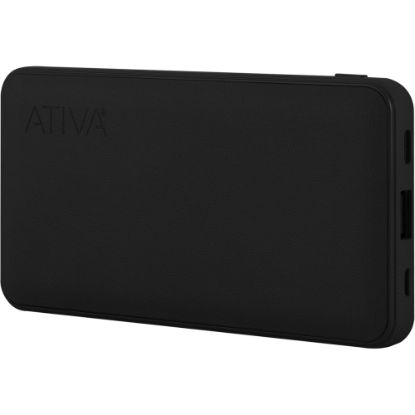 Picture of Ativa 10,000mAh Battery Pack For USB Devices, Black, 46907