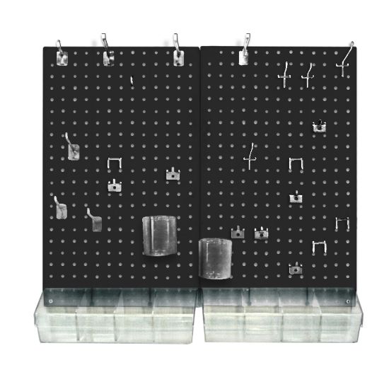 Picture of Azar Displays 70-Piece Pegboard Organizer Kits, Black