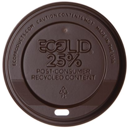 Picture of Eco-Products EcoLid Hot Cup Lids, 10-20 Oz, Brown, Pack Of 1,000 Lids