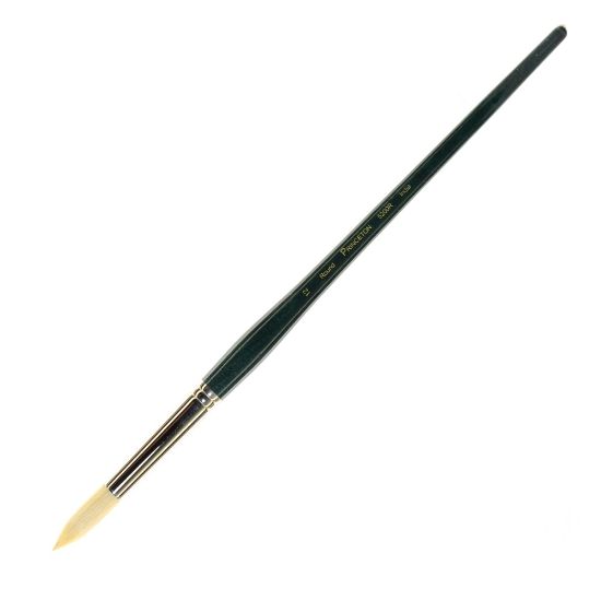 Picture of Princeton Series 5200 Ashley Paint Brush, Size 12, Round Bristle, Hog Hair, Blue