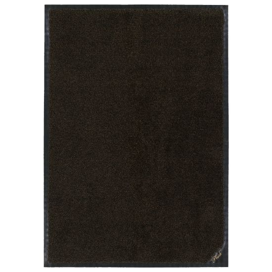 Picture of M+A Matting Plush Floor Mat, 4ft x 6ft, Black/Brown