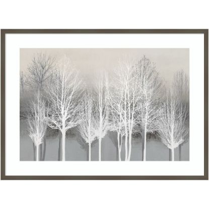 Picture of Amanti Art Trees On Gray by Kate Bennett Wood Framed Wall Art Print, 41inW x 30inH, Gray