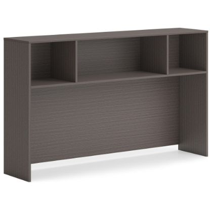 Picture of HON Mod 66inW Desk Hutch, Gray/Slate Teak