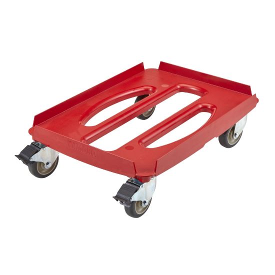 Picture of Cambro Cam GoBox Camdolly ABS Small Compact Dolly, 7-5/16inH x 17-7/16inW x 24-15/16inD, Red