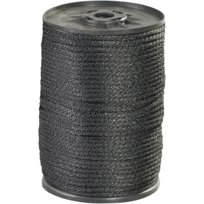 Picture of Partners Brand Solid Braided Nylon Rope, 320 Lb, 1/8in x 500ft, Black