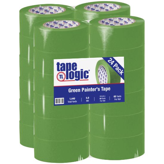 Picture of Tape Logic 3200 Painters Tape, 3in Core, 2in x 180ft, Green, Case Of 24