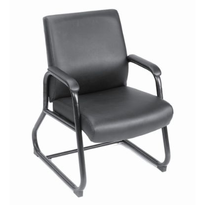 Picture of Boss Office Products CaressoftPlus Guest Chair with Antimicrobial Protection, Black