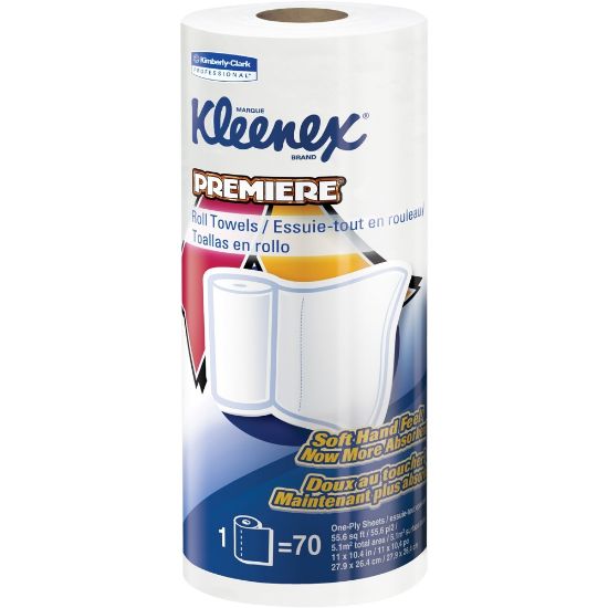 Picture of Kimberly-Clark Premiere 1-Ply Kitchen Paper Towels, 40% Recycled, Roll Of 70 Sheets