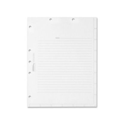 Picture of Tabbies Medical Chart Index Divider Sheets - Blank Tab(s) - 7 Hole Punched - White Divider - White Tab(s) - Punched - 400 / Box