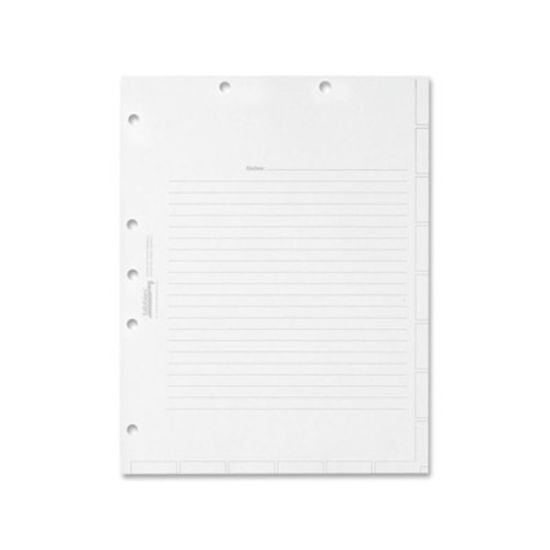 Picture of Tabbies Medical Chart Index Divider Sheets - Blank Tab(s) - 7 Hole Punched - White Divider - White Tab(s) - Punched - 400 / Box