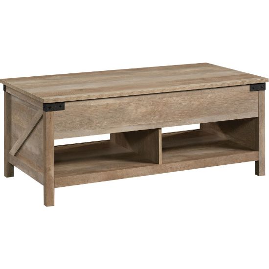 Picture of Sauder Bridge Acre Coffee Table, 18-15/16inH x 46-1/4inW x 23-5/8inD, Lintel Oak