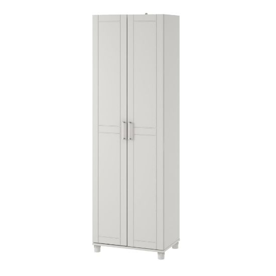 Picture of Ameriwood Home Callahan 24in Utility Storage Cabinet, 5 Shelves, White