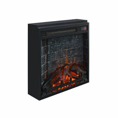 Picture of Ameriwood Home 18in Fireplace Insert With Remote, Black