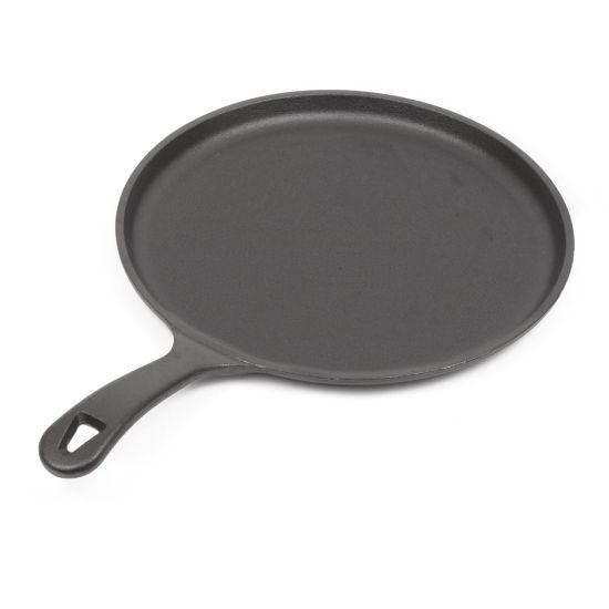 Picture of Commercial Chef 10-1/2in Round Cast Iron Griddle Pan, Black