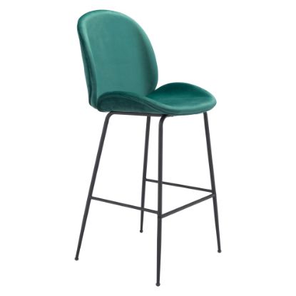 Picture of Zuo Modern Miles Bar Chair, Green/Black