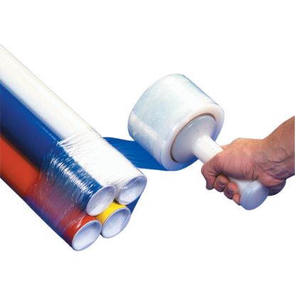 Picture of Partners Brand Narrow-Width Bundling Stretch Film With One Handle, 80 Gauge, 3in x 1000ft, Case Of 18