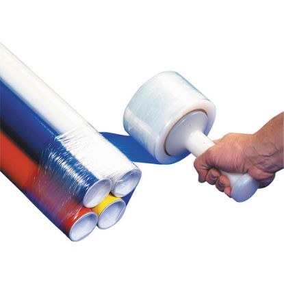 Picture of Partners Brand Narrow-Width Bundling Stretch Film With One Handle, 100 Gauge, 3in x 650ft, Case Of 18