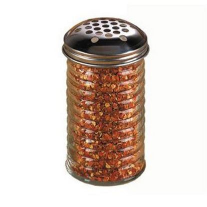 Picture of American Metalcraft Glass Spice Shaker With Top, 12 Oz, Clear Beehive