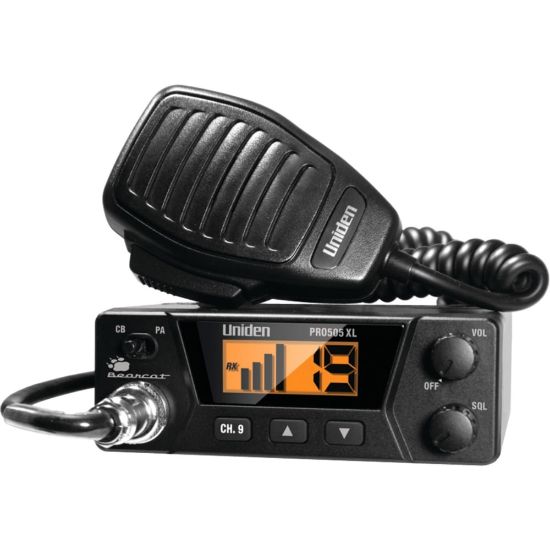 Picture of Uniden Professional Series 40-Channel Compact CB Radio, 4.75inH x 4.88inW x 7.5inD, Black, PRO505XL