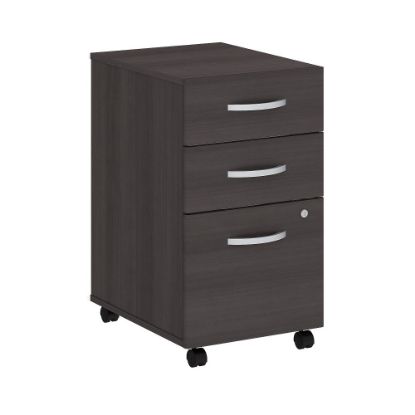 Picture of Bush Business Furniture Studio C 20-1/4inD Vertical 3-Drawer Mobile File Cabinet, Storm Gray, Delivery