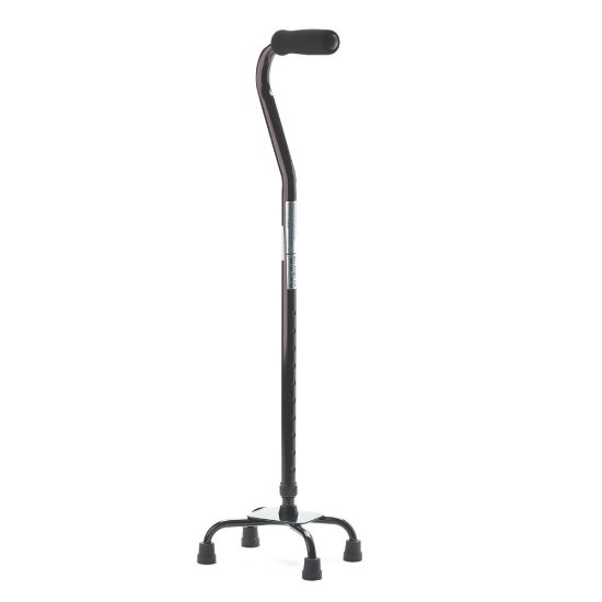 Picture of Medline Quad Canes, Small Base, Aluminum, Case Of 2