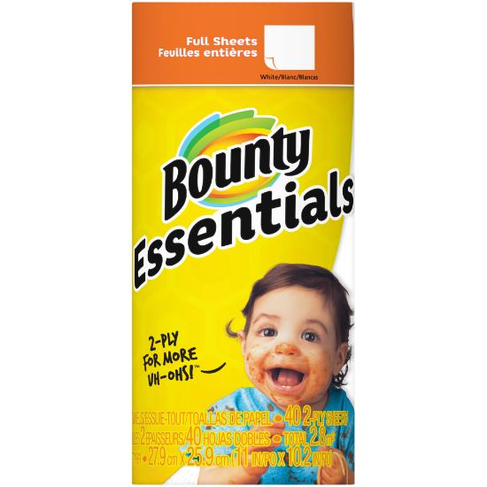 Picture of Bounty Essentials 2-Ply Paper Towels, 40 Sheets Per Roll, Pack Of 30 Rolls