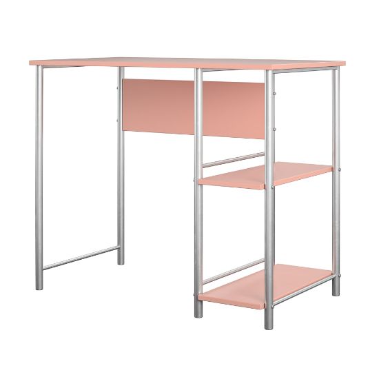 Picture of Ameriwood Home Garrett Metal 36inW Student Desk, Pink