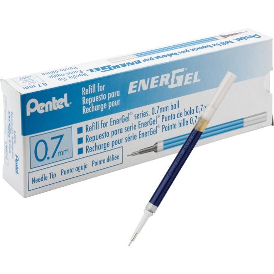 Picture of EnerGel Retractable Liquid Pen Refills - 0.70 mm, Medium Point - Blue Ink - Smudge Proof, Smear Proof, Quick-drying Ink, Glob-free, Smooth Writing - 12 / Box