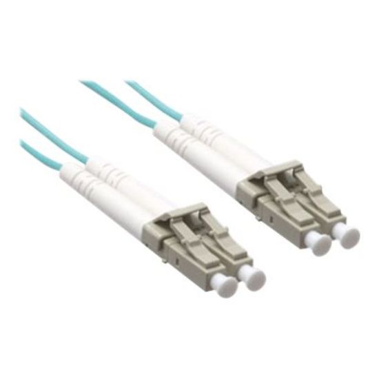 Picture of Axiom LC-LC Multimode Duplex OM3 50/125 Fiber Optic Cable - 40m - Aqua - Network cable - LC multi-mode (M) to LC multi-mode (M) - 40 m - fiber optic - duplex - 50 / 125 micron