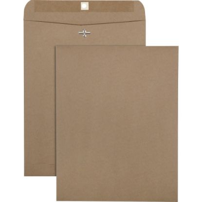 Picture of Quality Park Envelopes, 10in x 13in, Clasp Closure, 100% Recycled, Kraft, Pack Of 100