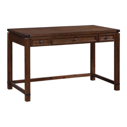 Picture of Office Star Baton Rouge 48inW Home Office Computer Desk, Brushed Walnut