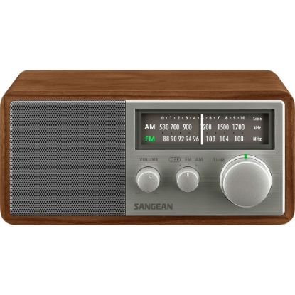 Picture of Sangean SG-116 FM / AM Analog Wooden Cabinet Receiver - Headphone - Table Top