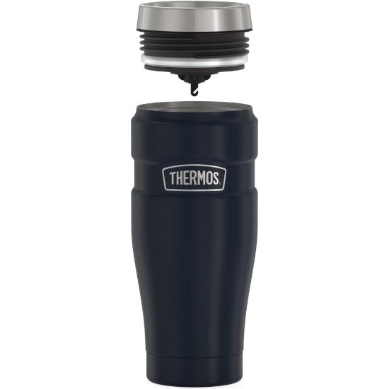 Picture of Thermos Stainless King Tumbler 16Oz - Coffee - Dishwasher Safe - Midnight Blue - Stainless Steel Body