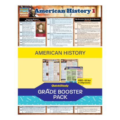 Picture of QuickStudy Grade Booster Pack, American History