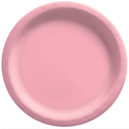 Picture of Amscan Round Paper Plates, 8-1/2in, New Pink, Pack Of 150 Plates