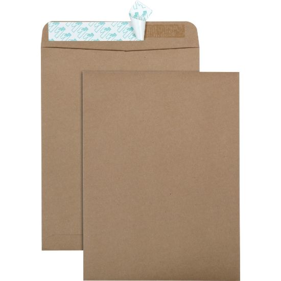 Picture of Quality Park Redi-Strip Catalog Envelopes With Peel & Seal Closure, 9in x 12in, 100% Recycled, Kraft, Box Of 100