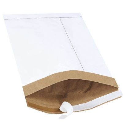 Picture of Partners Brand White Self-Seal Padded Mailers, #2, 8 1/2in x 12in, Pack Of 25