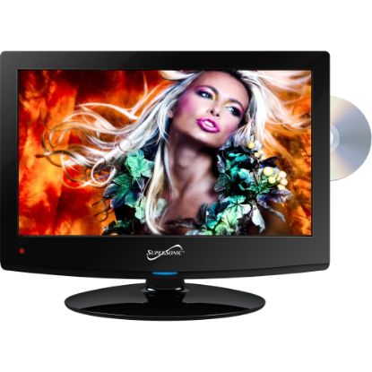 Picture of Supersonic SC-1512 15in TV/DVD Combo - HDTV - 16:9 - 1440 x 900 - 720p - LED - ATSC - 70 deg. / 60 deg. - HDMI - USB