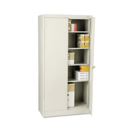 Picture of Standard Storage Cabinet, 4 Adjustable Shelves, 18inW x 72inD, Light Gray