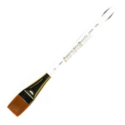 Picture of Princeton Series 4350 Ashley Paint Brush, 1in, Square Wash Bristle, Synthetic, Green