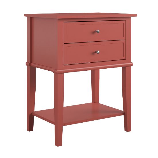 Picture of Ameriwood Home Franklin Accent Table, 28inH x 22inW x 15-1/2inD, Terracotta