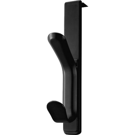 Picture of Lorell Cubicle Plastic Double Coat Hook, Black