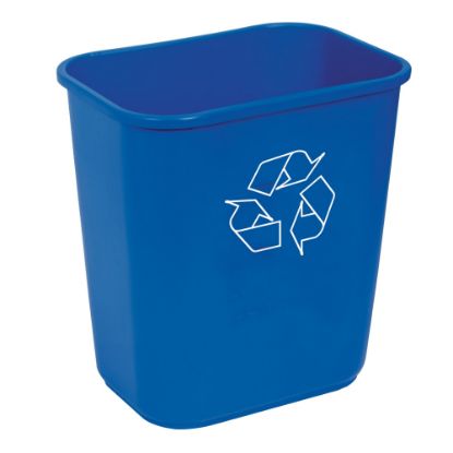 Picture of Highmark Recycling Bin, 3.25 Gallons, Blue