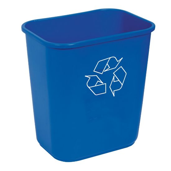 Picture of Highmark Recycling Bin, 3.25 Gallons, Blue